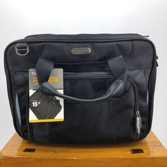 Targus Laptop Case Checkpoint Friendly Air Traveler Black Shoulder Strap Bag - Picture 3 of 14